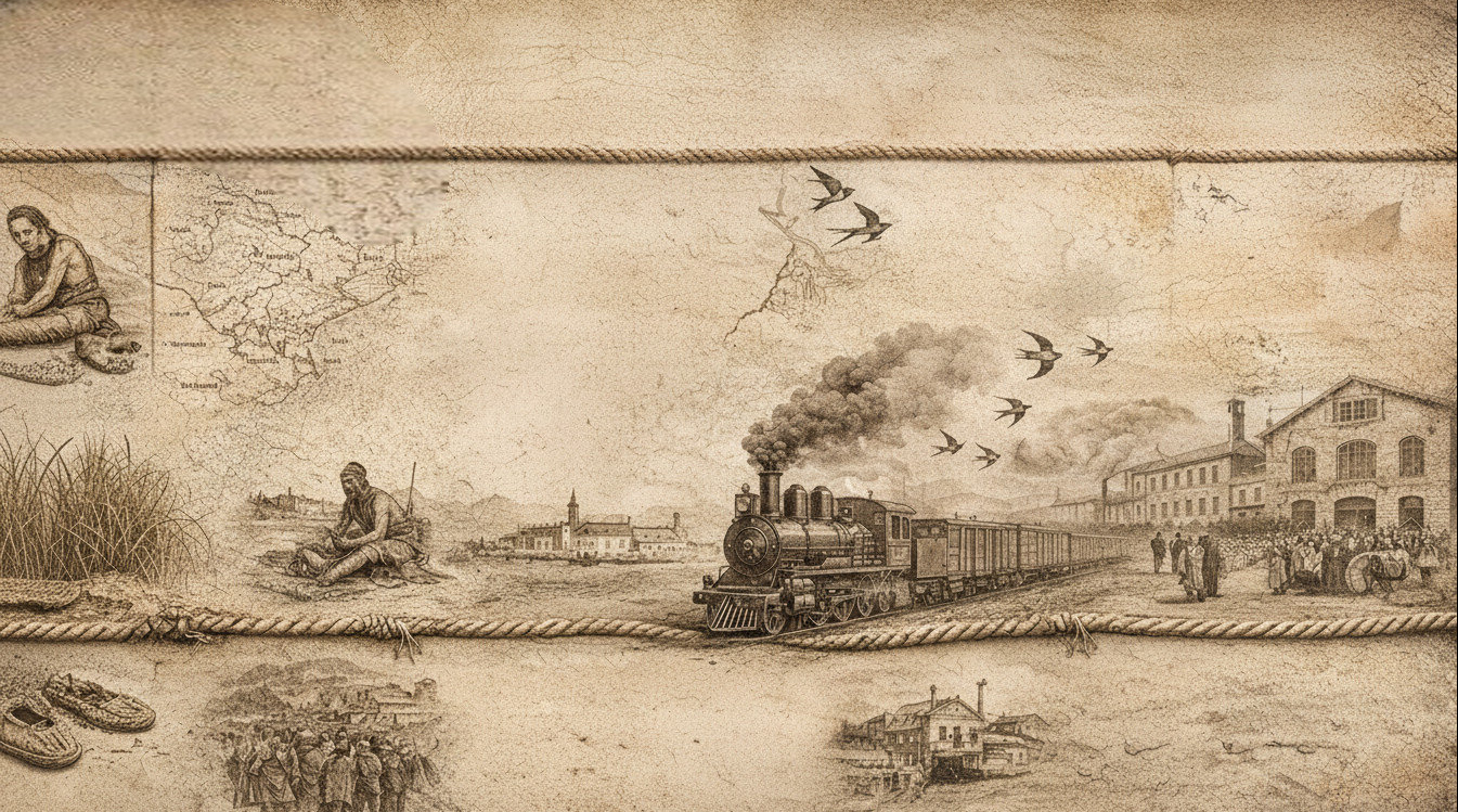 Fresque illustrée — l'histoire de l'espadrille à travers les âges