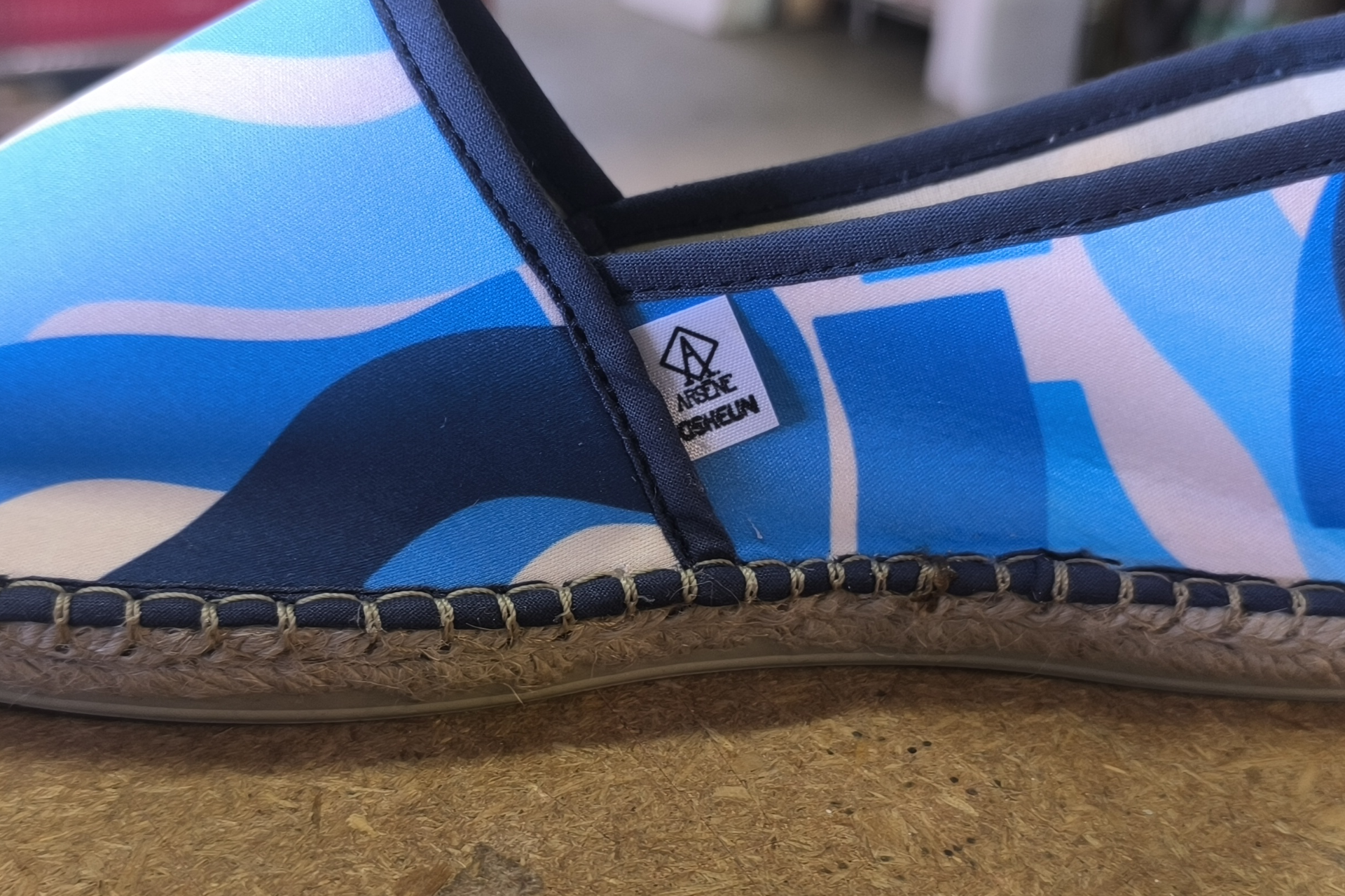 Espadrille Arsène x Osheun — cousue à Mauléon, semelle jute — vue 3