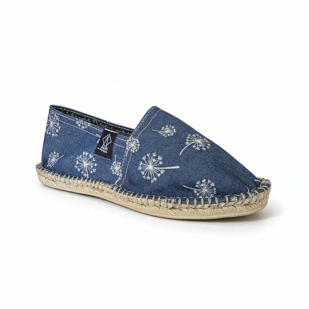 Espadrille Arnasa — espadrilles bleues artisanale de Mauléon