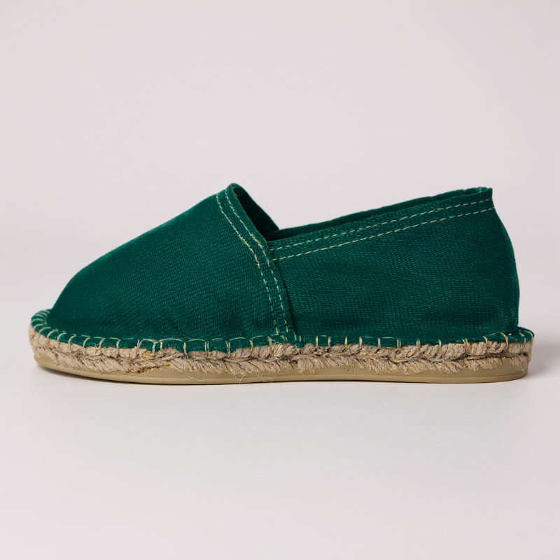 Espadrille Botila — espadrilles vertes artisanale de Mauléon