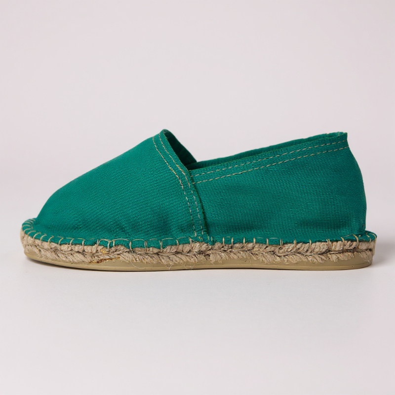 Espadrille Izaia — espadrilles vertes artisanale de Mauléon
