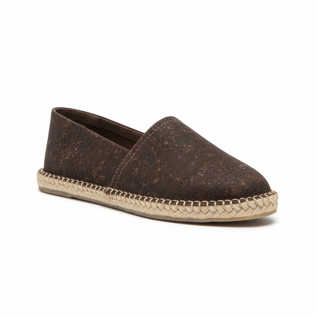 Espadrille Kortxo Txokolatea — espadrilles marron artisanale de Mauléon