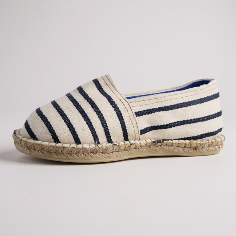 Espadrille Marinelo — espadrilles rayées artisanale de Mauléon