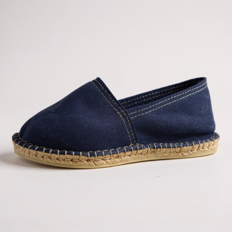 Espadrille Marino — espadrilles bleues artisanale de Mauléon