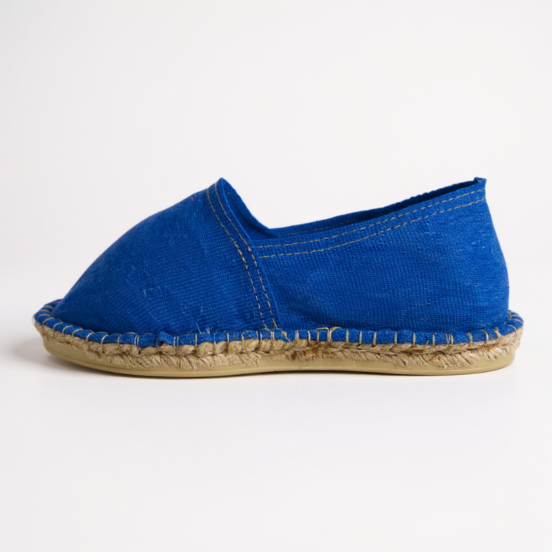 Espadrille Urdina — espadrilles bleues artisanale de Mauléon