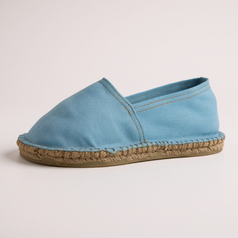 Espadrille Zerua — espadrilles bleues artisanale de Mauléon